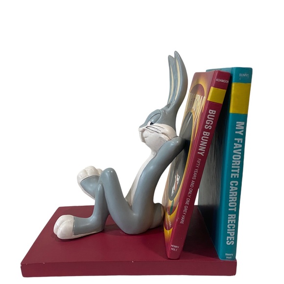 Vintage Warner Brothers Looney Tunes Bugs Bunny Bookend Cartoon Collectible - Picture 5 of 11